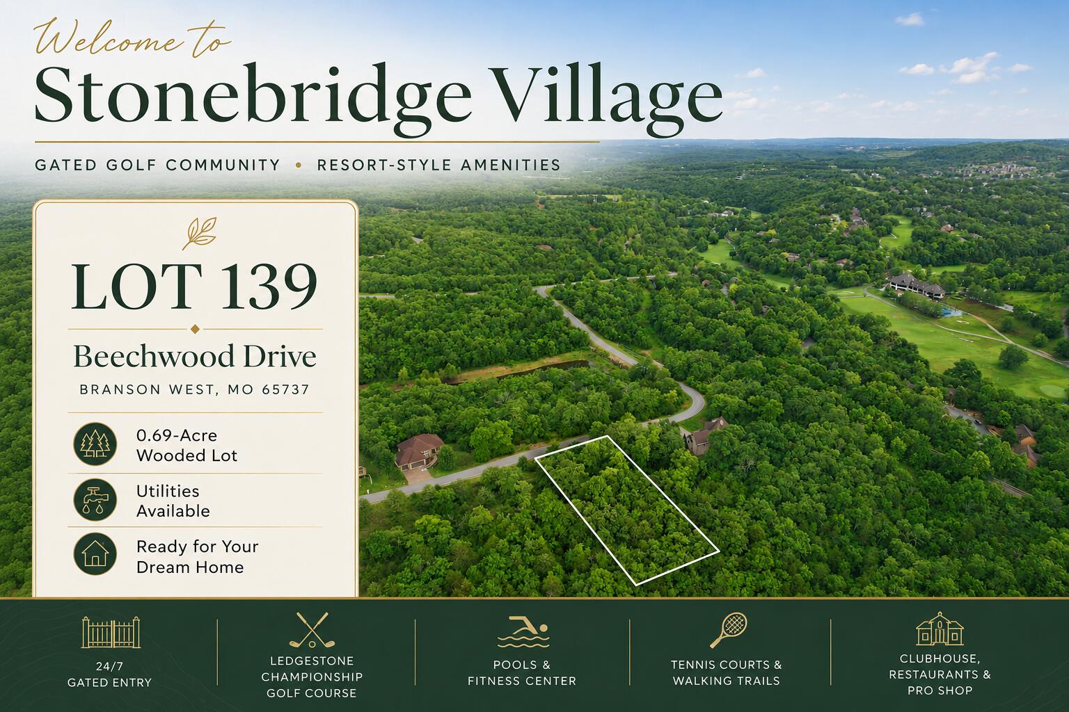 Lot 139 Beechwood Drive Branson West, MO 65737